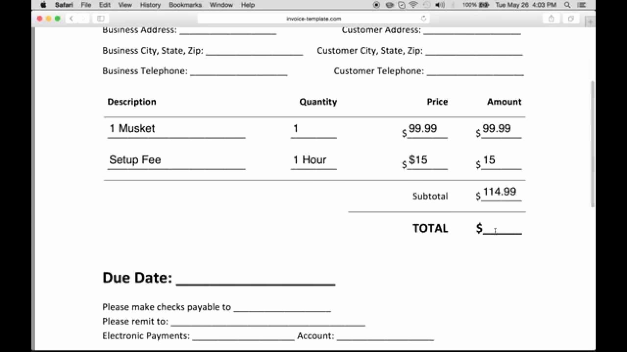 Make A Receipt In Word Awesome How to Make A Business Invoice Excel Pdf