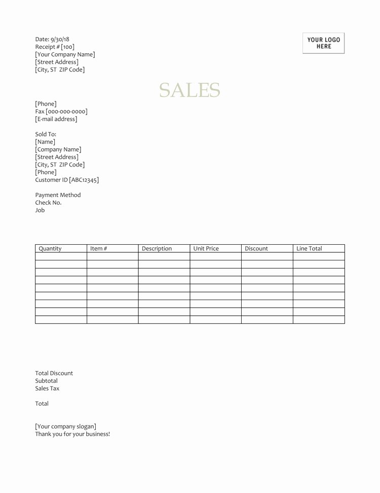Make A Receipt In Word New 12 Free Sales Receipt Templates Word Excel Pdf