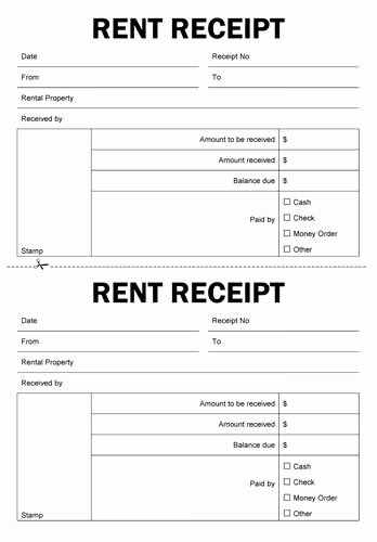 Make A Receipt In Word Unique Basic Rent Receipt Microsoft Word Template and Pdf