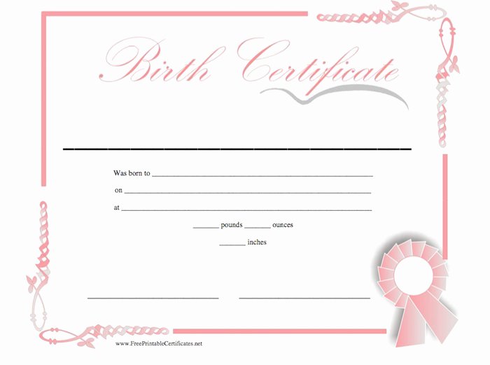 Make Fake Death Certificate Luxury 15 Birth Certificate Templates Word &amp; Pdf Template Lab
