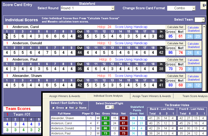 Make Your Own Golf Scorecard Awesome Charity Golf event software