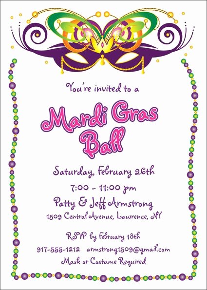 Mardi Gras Invitation Template Free Awesome 19 Best Images About Mardi Gras On Pinterest