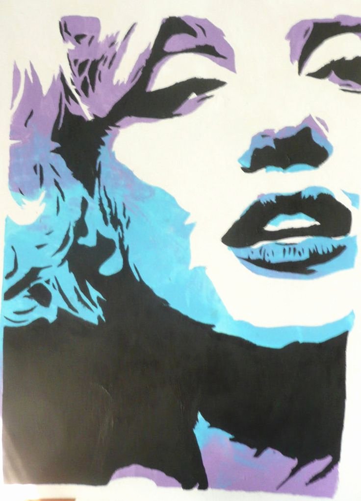 Marilyn Monroe Stencil Art Awesome 25 Best Ideas About Marilyn Monroe Stencil On Pinterest