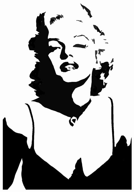Marilyn Monroe Stencil Template Fresh Amazing Stencils Marilyn Monroe Stencil
