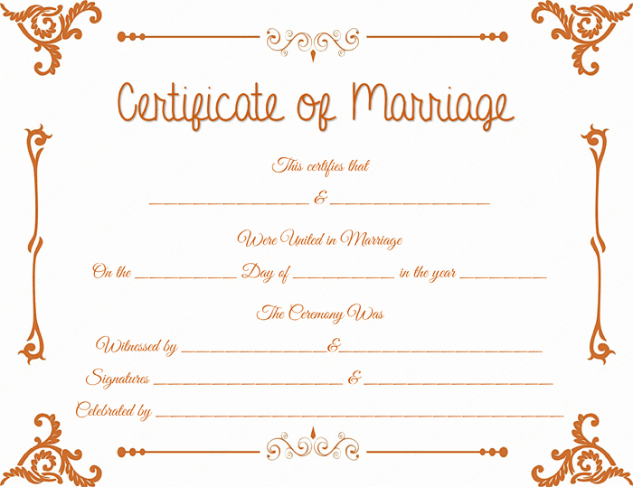 Marriage Certificate Template Word Fresh Floral Corner Marriage Certificate Template Dotxes