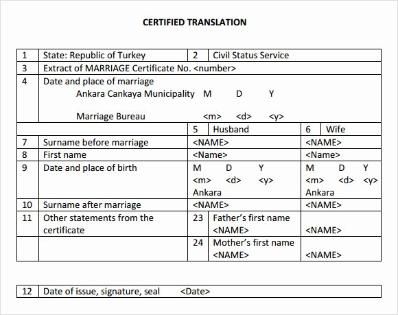 Marriage Certificate Template Word Inspirational Sample Marriage Certificate Template 18 Documents In