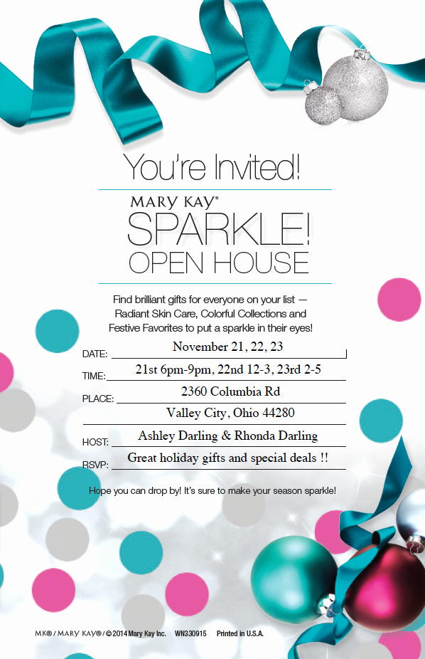Mary Kay Invitations Template Beautiful Mary Kay Holiday Open House November 21 22 and 23