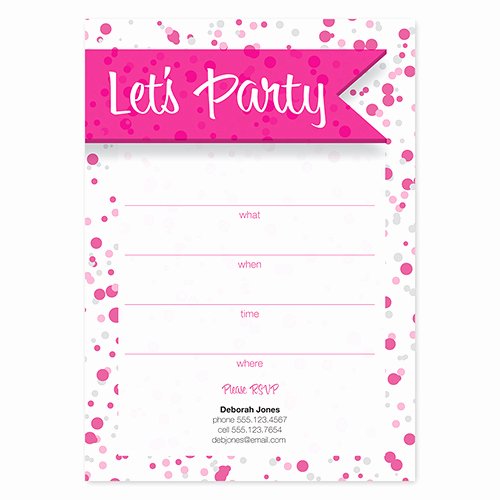 Mary Kay Party Invitation New Let S Party Pink Fill In Invitations Mary Kay Connections