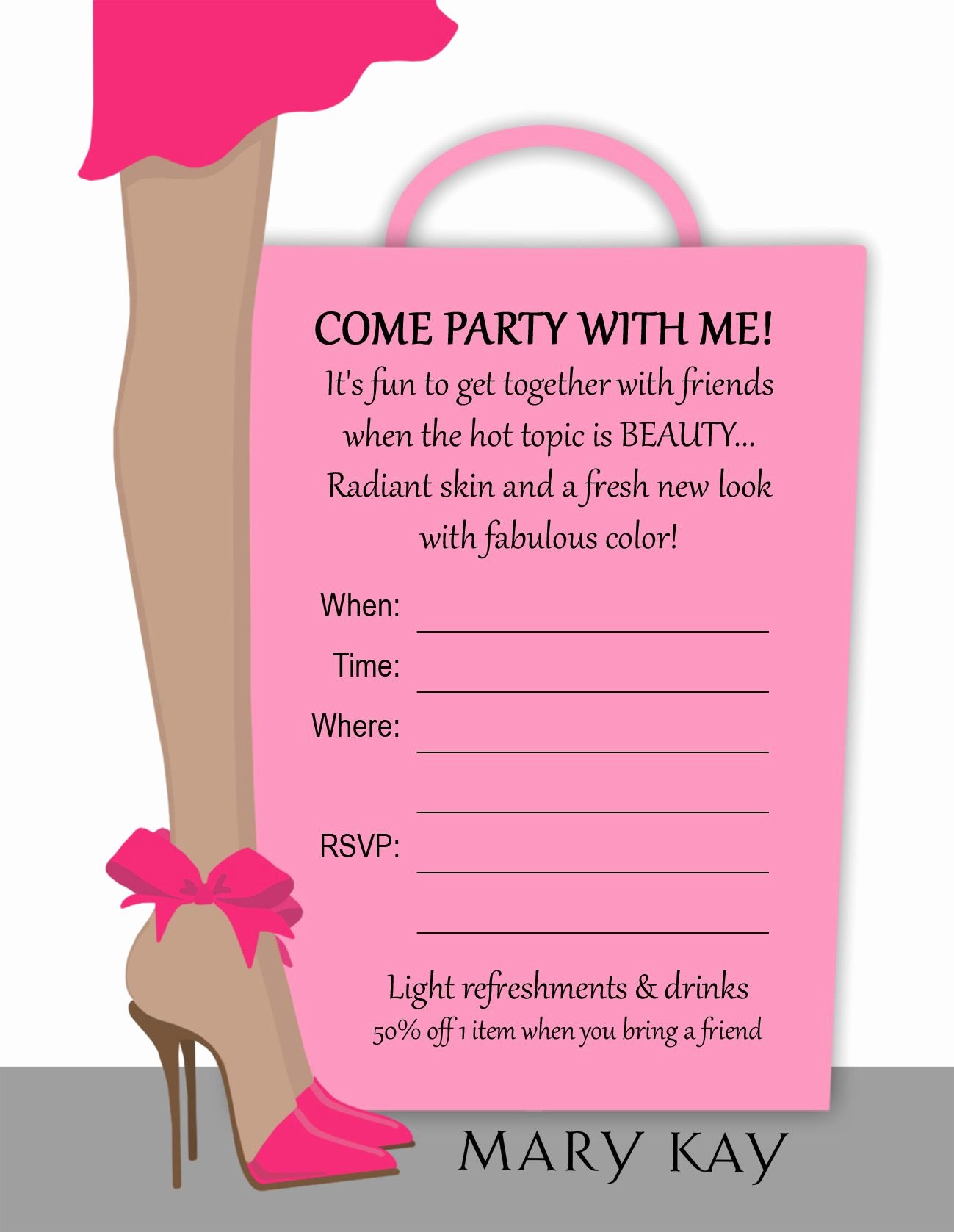 Mary Kay Party Invites Luxury Pin by Vick Henn On Mk Hostess Invitation Ideas