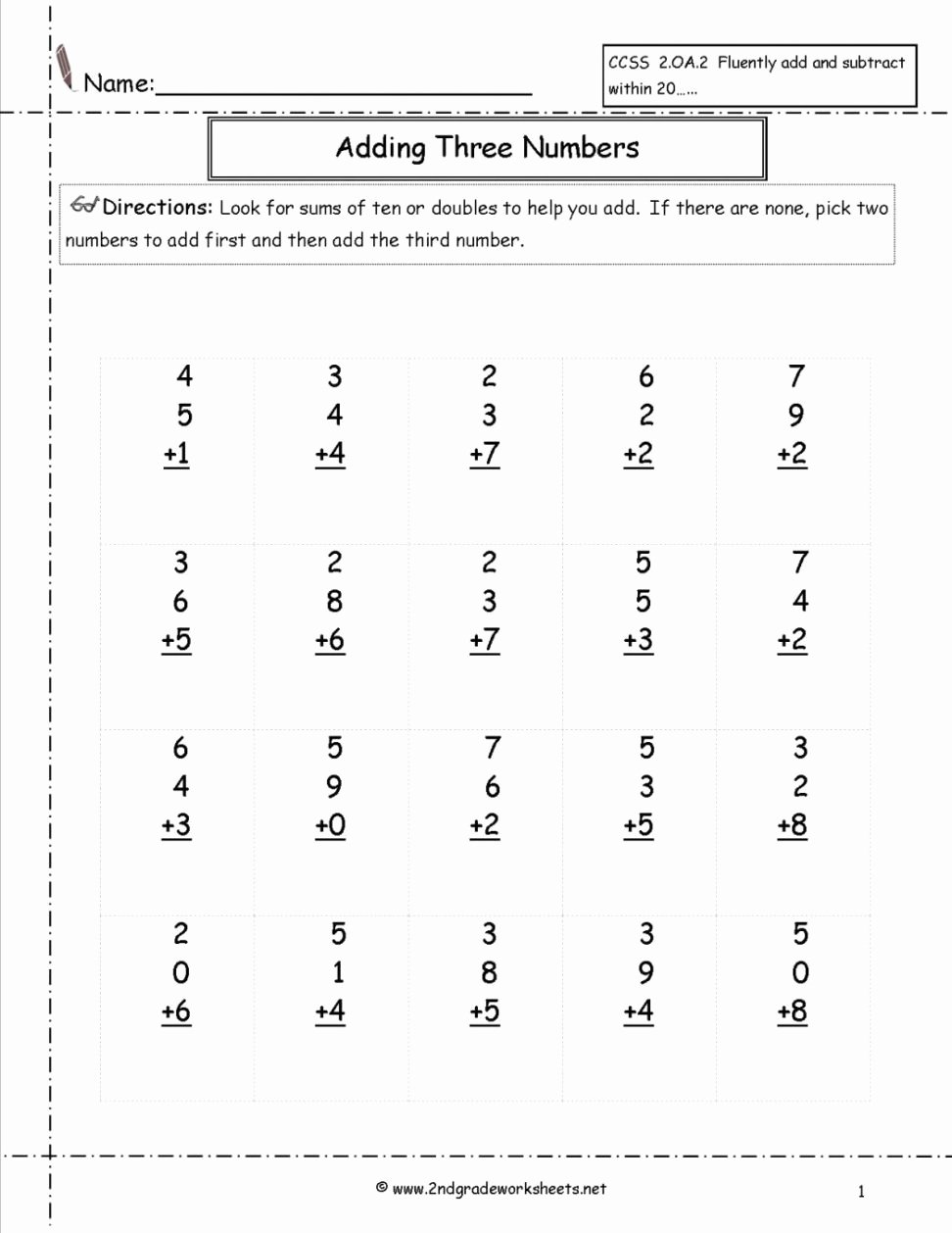 Math Addition and Subtraction Worksheets Fresh Free Math Worksheets for Grade Word Problems Templates and