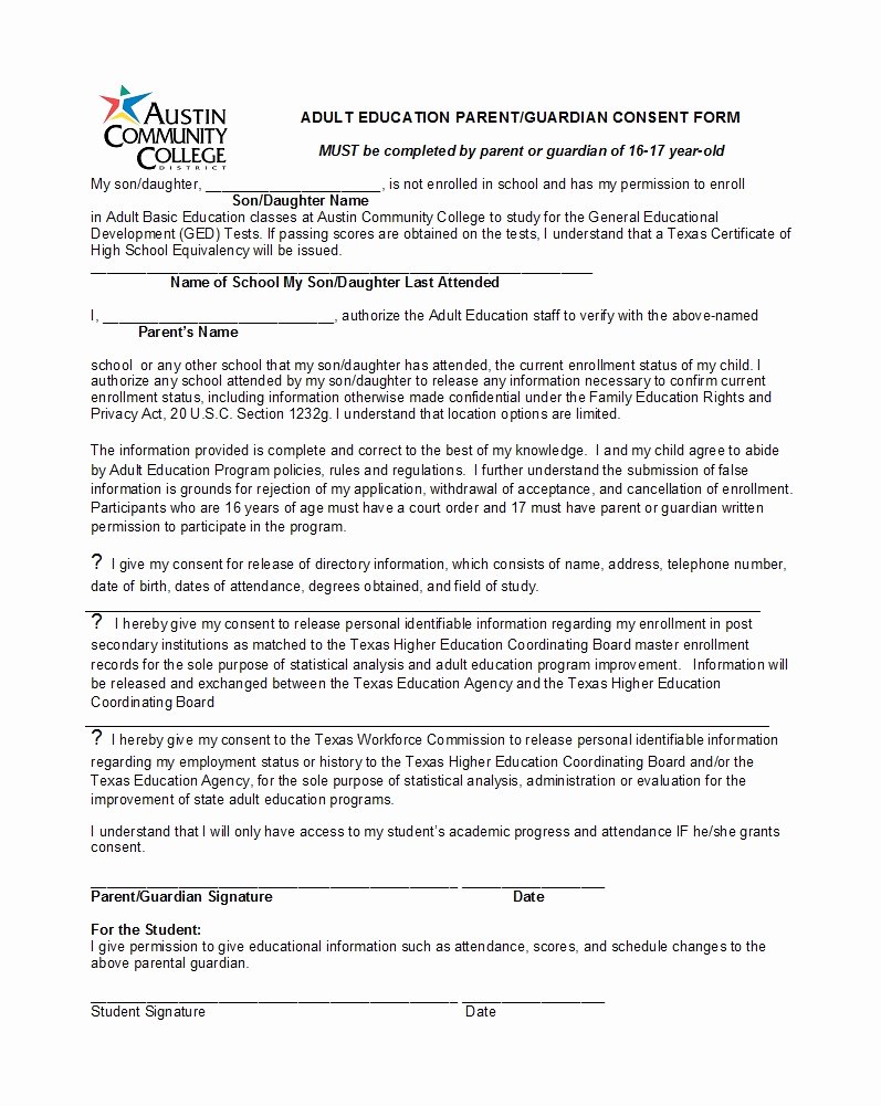Medical Consent form for Caregiver Unique Consent form Template Free Resume Gdpr Irb Travel