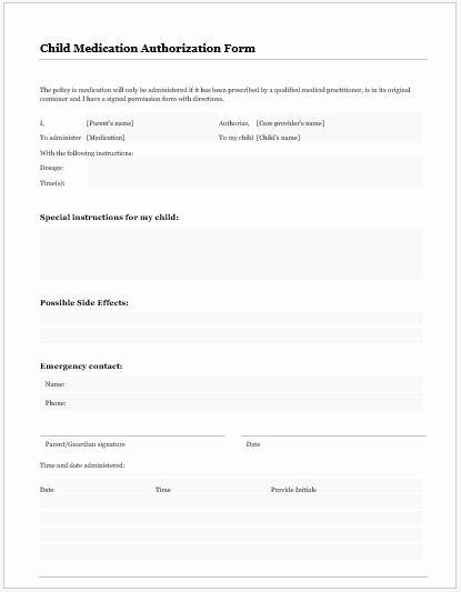 Medical form Templates Microsoft Word Best Of Medical Release &amp; Authorization forms for Ms Word