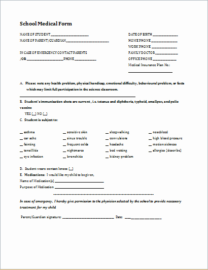 Medical form Templates Microsoft Word Inspirational 20 Medical form Logs Sheets &amp; Templates