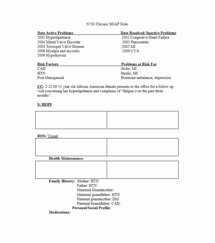 Medical soap Note Template New 40 Fantastic soap Note Examples &amp; Templates Template Lab