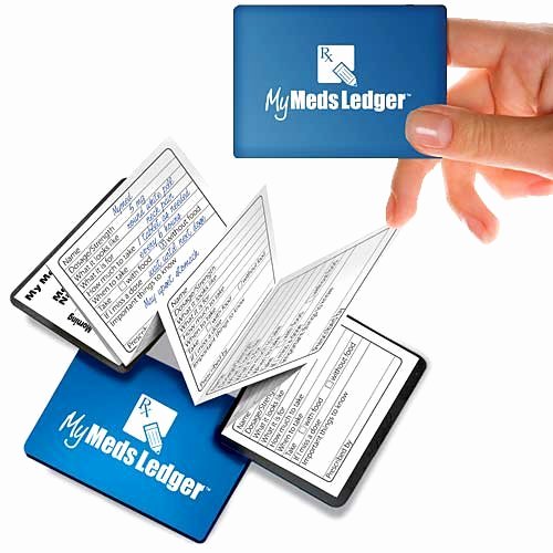 Medication Cards for Wallet Lovely Amazon Medical Id Emergency Wallet Card Stickyj