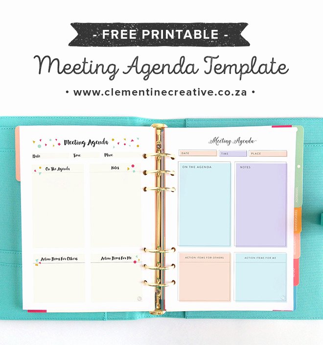 Meeting Minutes Agenda Template Inspirational Free Pretty Printable Meeting Agenda Templates
