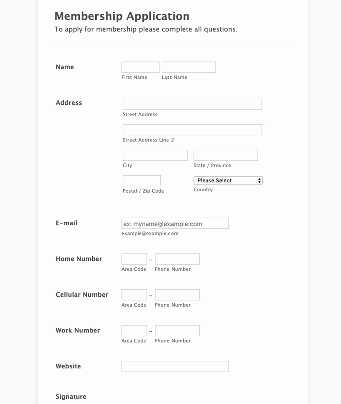 Membership Application form Sample Awesome 5 Expert Tips to Improve Your Membership Application form