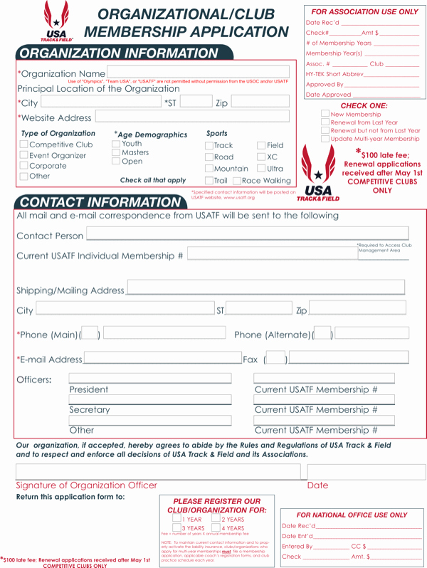 Membership Application form Sample Fresh Download organizational Club Membership Application Sample