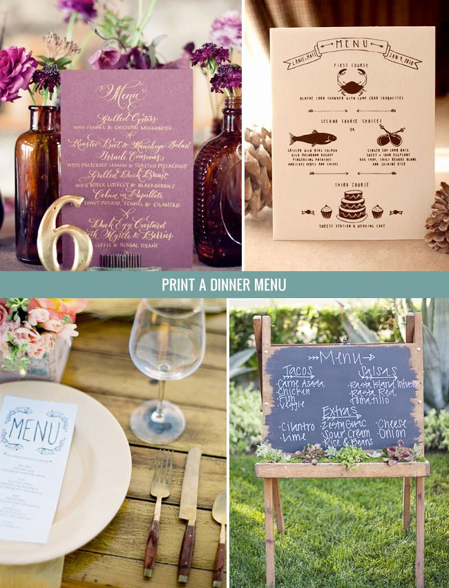 Menu Card for Buffet Wedding Lovely Six Tasty Tips for A Foo Wedding
