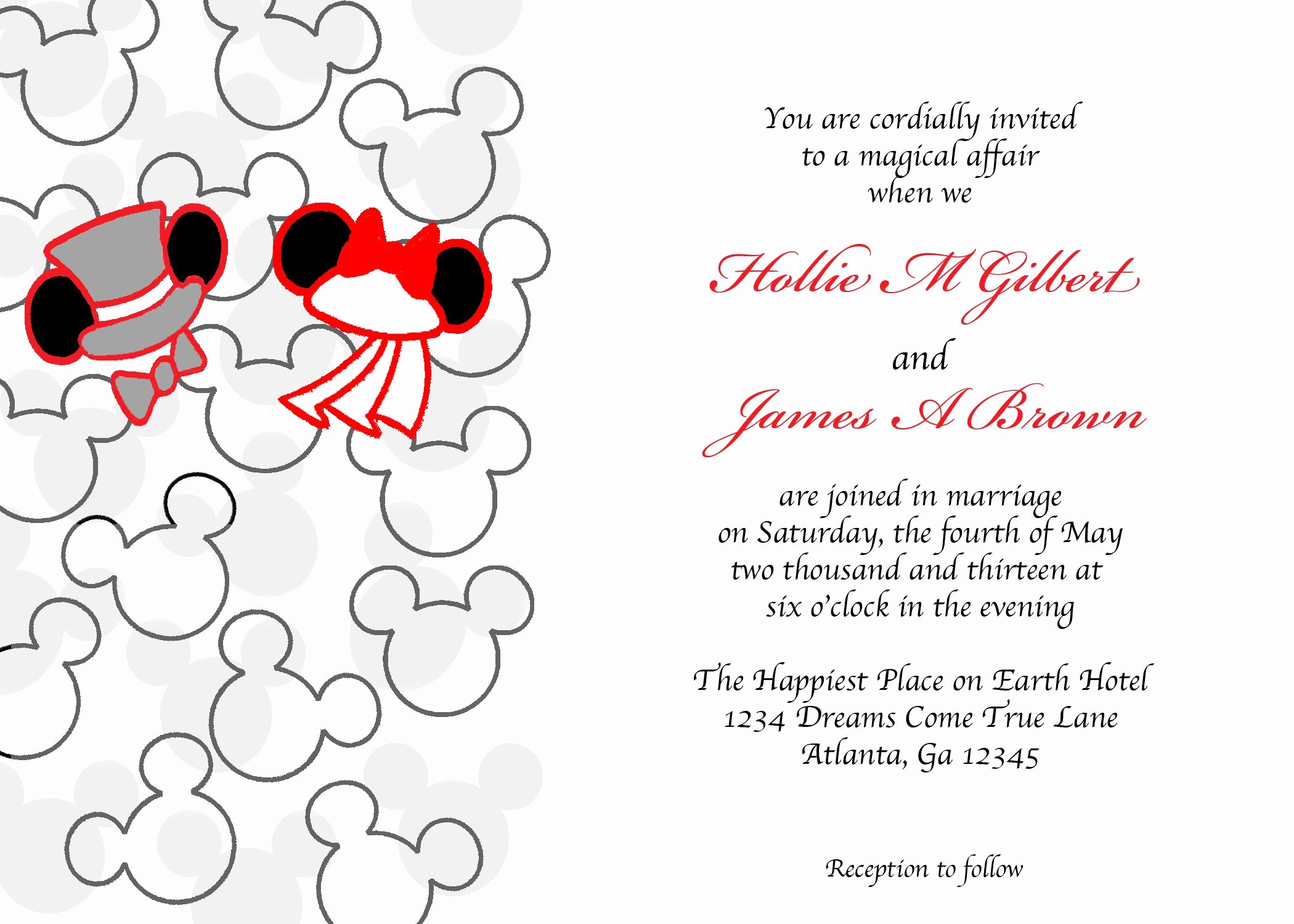 Mickey and Minnie Mouse Invitations Fresh Pixiedustinvitations Mickey and Minnie