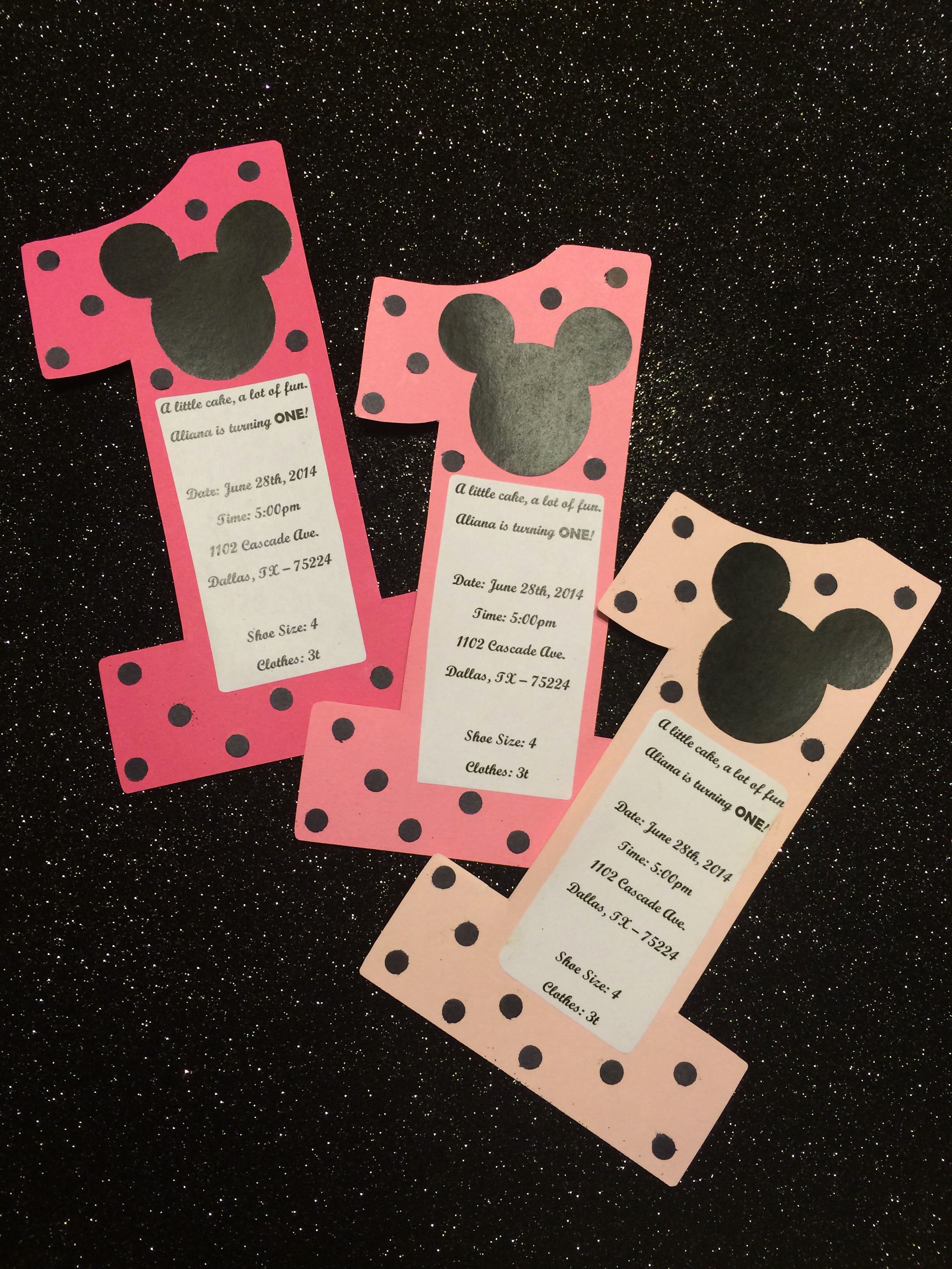 Mickey and Minnie Mouse Invitations Inspirational Diy Minnie Mouse Invites