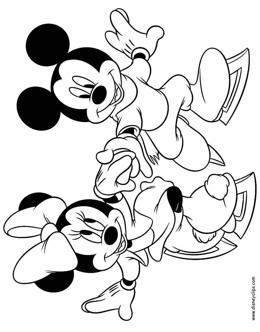 Mickey Mouse Colouring Sheets Awesome Mickey Mouse &amp; Friends Coloring Pages 3