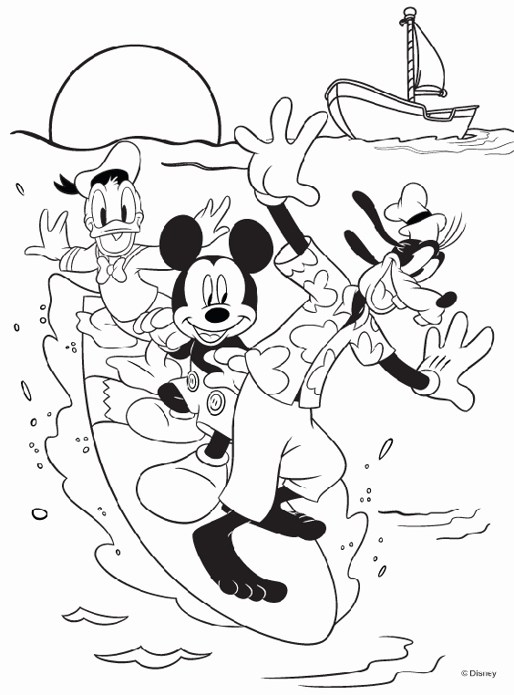 Mickey Mouse Colouring Sheets New Disney Mickey Mouse and Friends