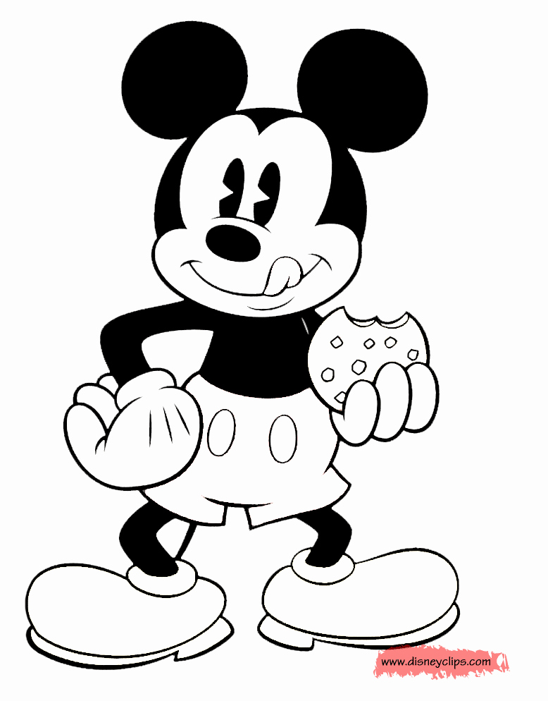 Mickey Mouse Colouring Sheets Unique Classic Mickey Mouse Coloring Pages