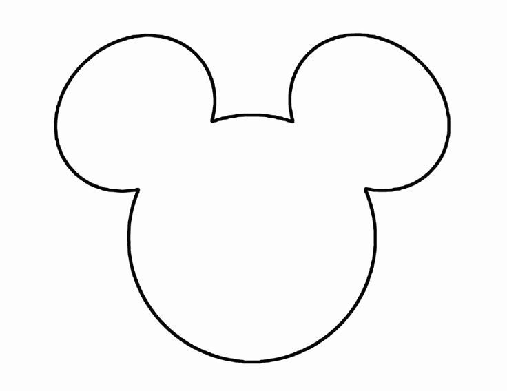 Mickey Mouse Head Cutout Template Beautiful Mickey Mouse Head Template