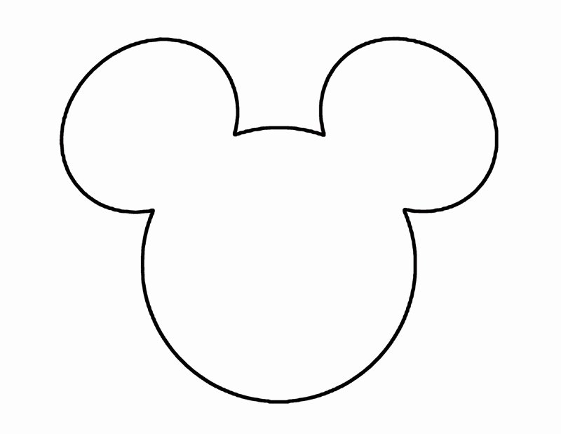 Mickey Mouse Head Cutout Template Best Of Mickey Mouse Head Template
