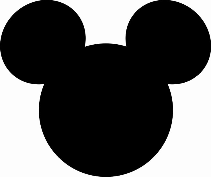 Mickey Mouse Head Cutout Template Inspirational Mickey Mouse Silhouette Small Clipart 20 Free Cliparts