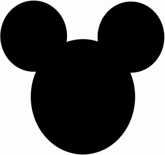 Mickey Mouse Head Cutout Template Luxury Mickey Mouse Ears Printable Template Mickey Mouse Ears
