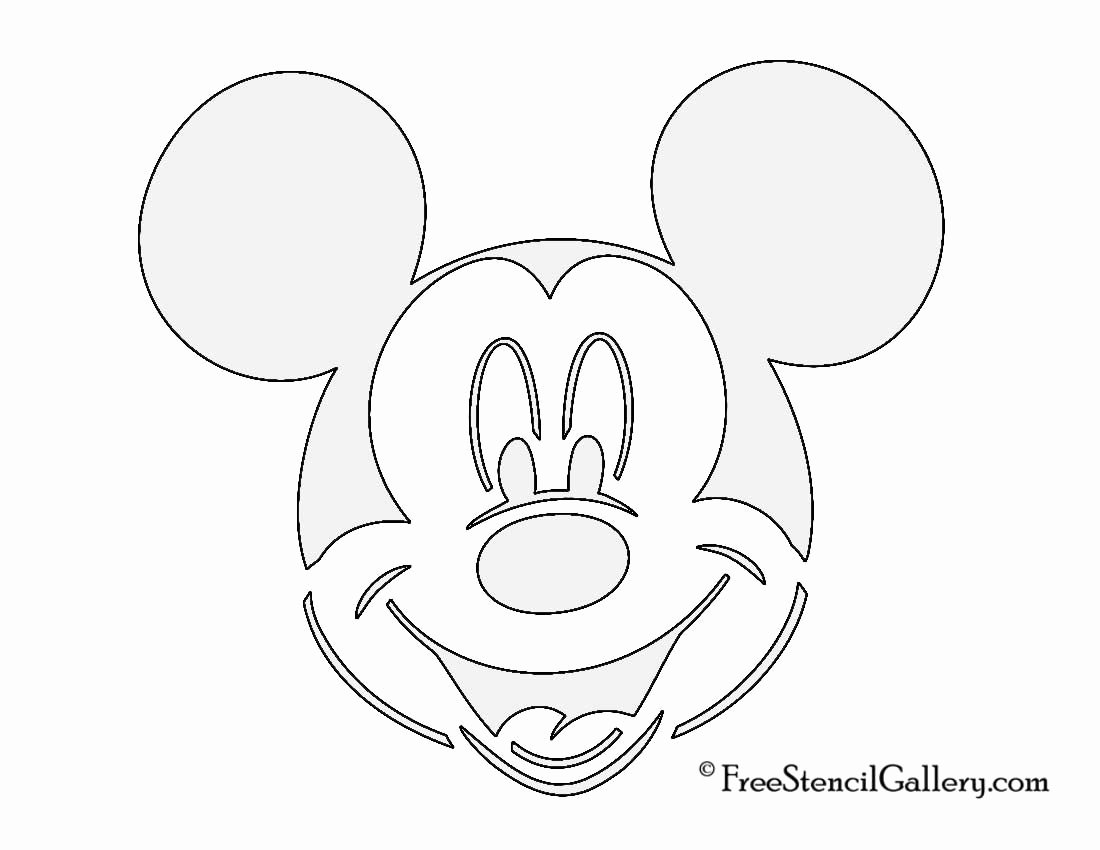 Mickey Mouse Head Stencil Awesome Free Mickey Mouse Mickey Mouse Stencil Disney