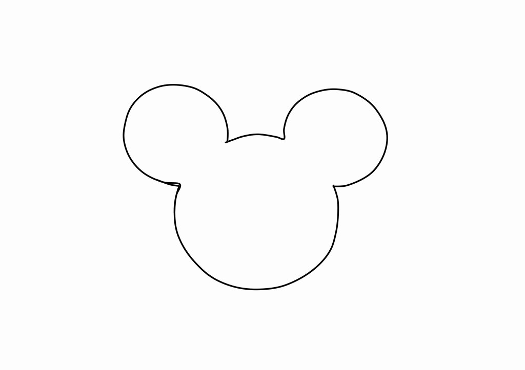 Mickey Mouse Head Stencil Beautiful Free Mickey Mouse Template Download Free Clip Art Free