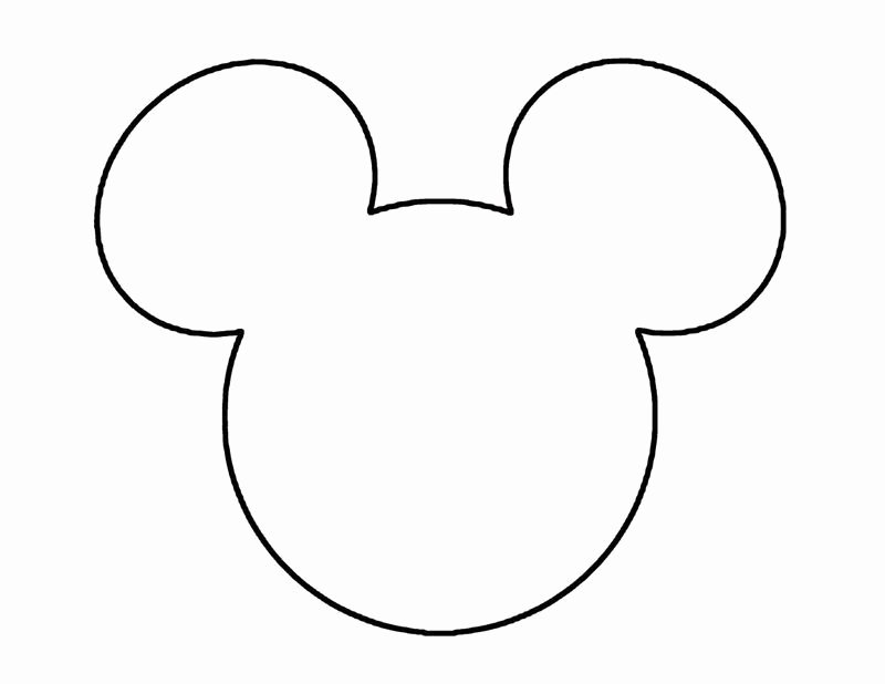 Mickey Mouse Head Stencil Beautiful Mickey Mouse Template Quilting