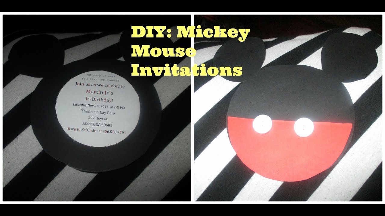 Mickey Mouse Invitation Maker New Vlogtober Day 12 Diy Mickey Mouse Invitations