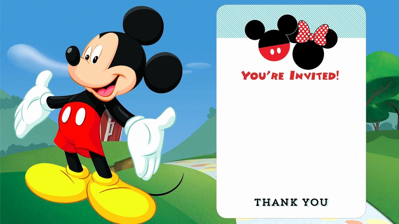 Mickey Mouse Invitations Template Free Awesome Cool Free Printable Mickey Mouse Invitations Exclusive