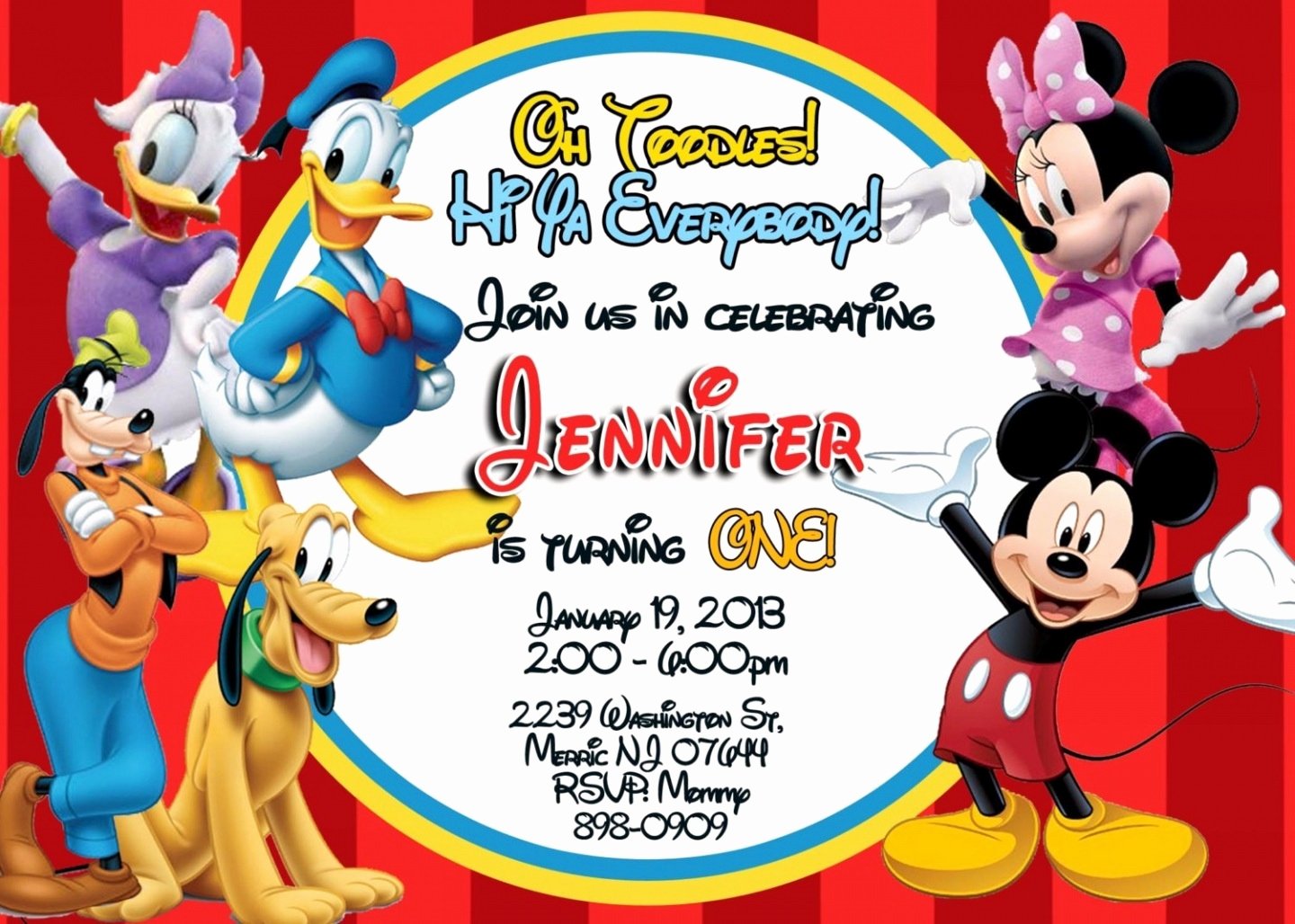 Mickey Mouse Invitations Template Free Beautiful Mickey Mouse Birthday Invitations Templates