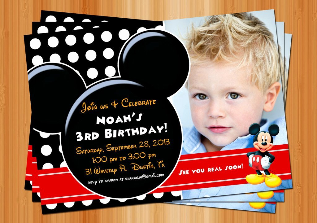 Mickey Mouse Invitations Template Free Luxury Exclusive Mickey Mouse Clubhouse Birthday Invitations