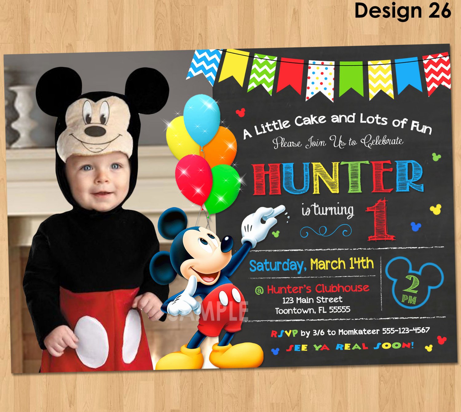 Mickey Mouse Invitations Template Free Unique Mickey Mouse Clubhouse Invitations for Special Birthday