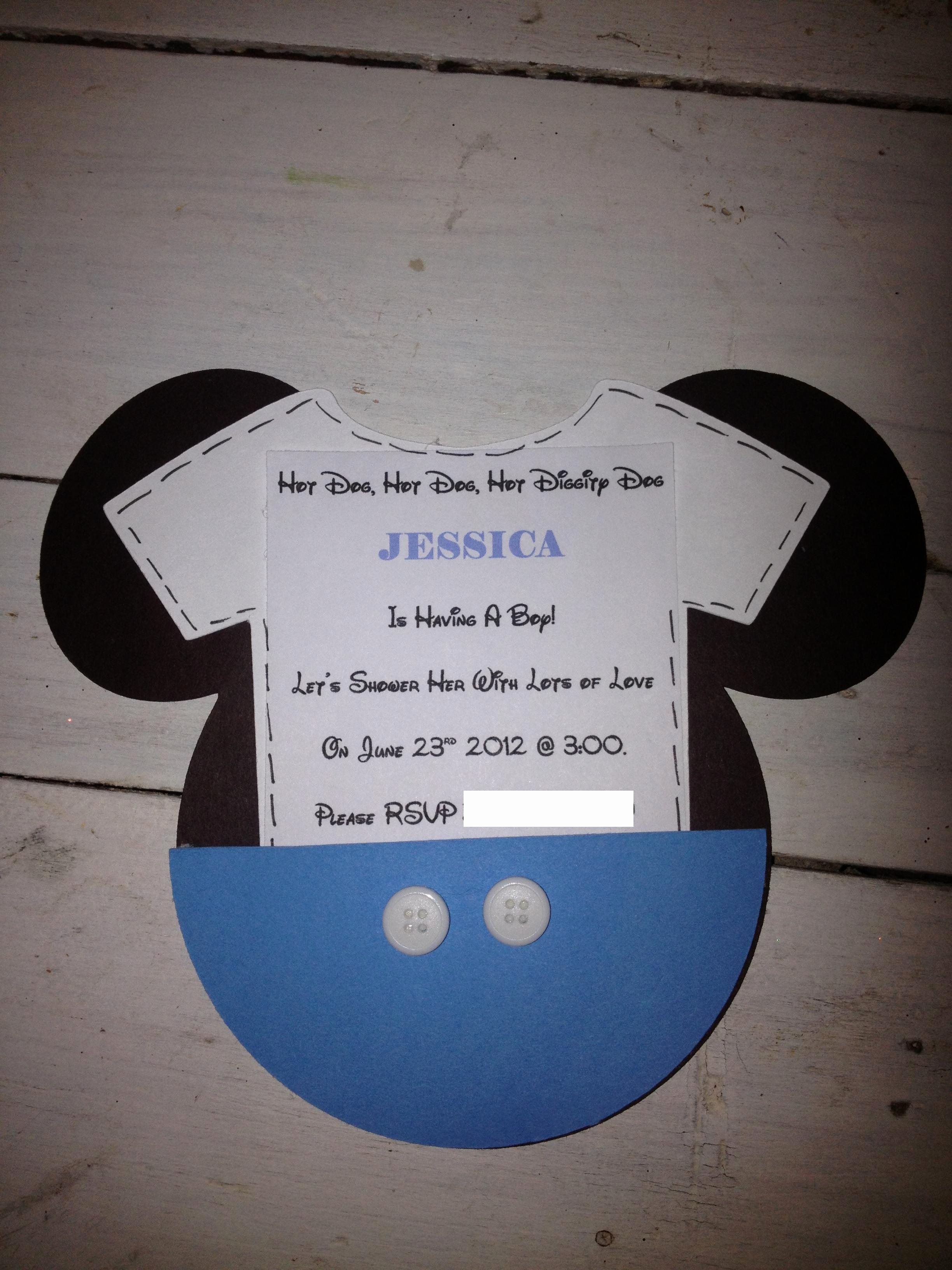 Mickey Mouse Invitations Wording Best Of Mickey Mouse Inspired Baby Shower Easy Peasy Pleasy