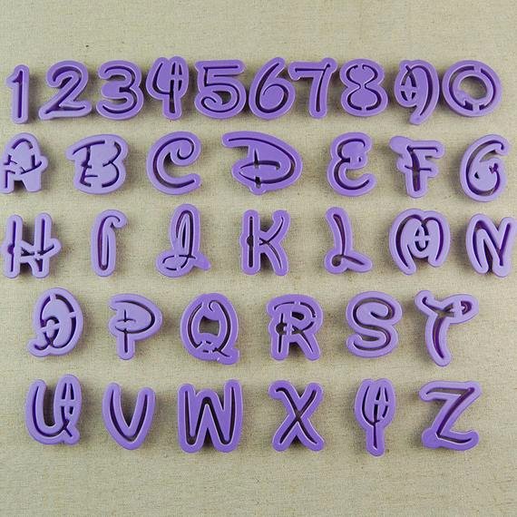 Mickey Mouse Letters Font Fresh 36pcs Mickey Mouse Font Alphabet Cookie Cutter Number Letter