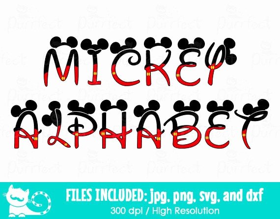 Mickey Mouse Letters Font Fresh Mickey Mouse Alphabet Font Svg Mickey Mouse Letters Svg