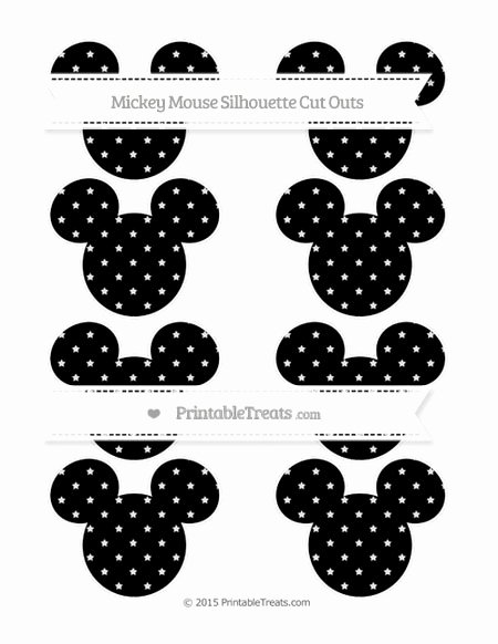 Mickey Mouse Pattern Cut Out Awesome Black Star Pattern Small Mickey Mouse Silhouette Cut Outs