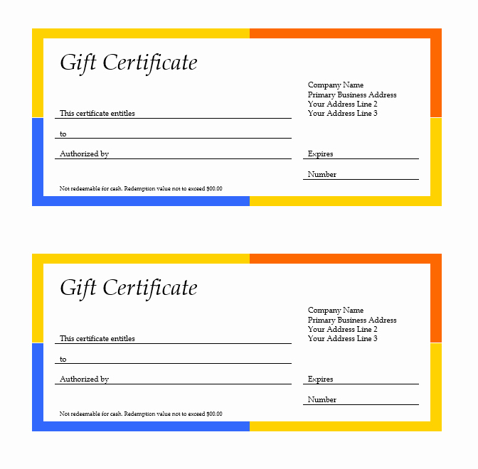 Microsoft Office Certificate Template Beautiful 11 Free Gift Certificate Templates – Microsoft Word Templates