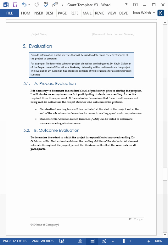 Microsoft Office Proposal Template Awesome Grant Proposal Template Ms Word Excel – Templates forms