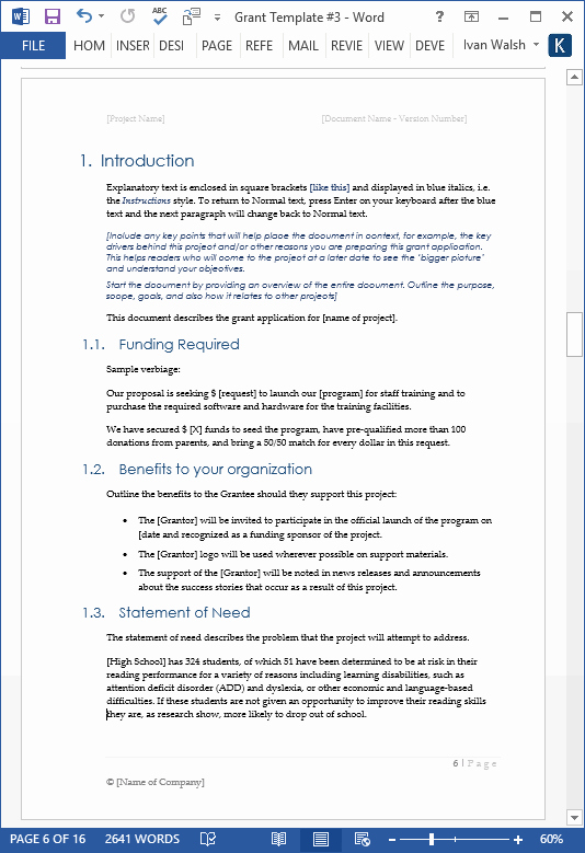 Microsoft Office Proposal Template Luxury Grant Proposal Template Ms Fice