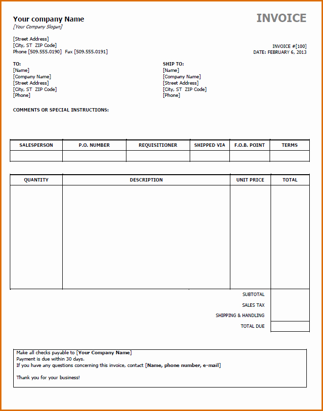 Microsoft Office Receipt Template New 15 Microsoft Office Invoice Template