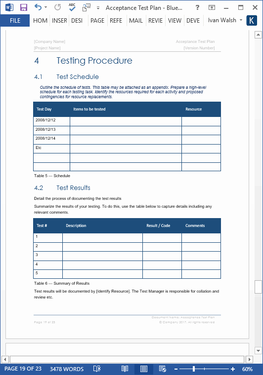 Microsoft Word Quiz Template Beautiful software Testing Templates – 50 Word &amp; 27 Excel