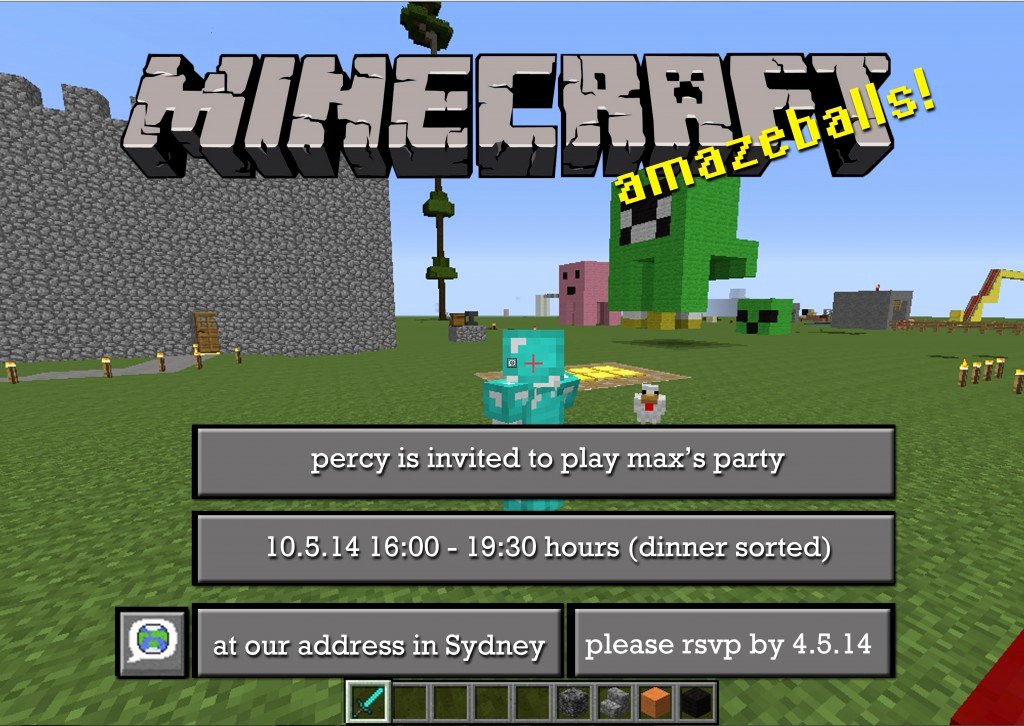Minecraft Birthday Invitations Free Luxury Diy Free Printable Minecraft Party Invitations